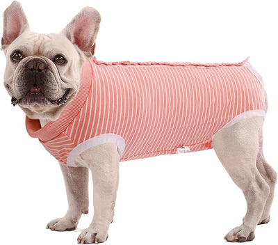 SAWMONG Recovery Suit for Dogs After Surgery Professional, Dog Spay Surgical Suit for Female Dogs, Dog Onesie Bodysuit for Surgery Male Substitute E-Collar Cone, Pink, XX-Large