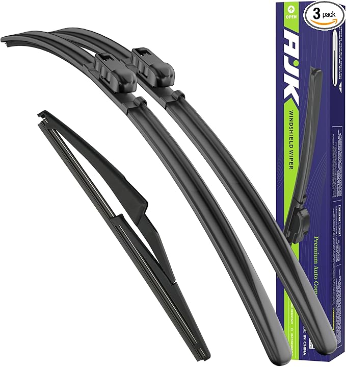 AJK Wiper Blades for Jeep Renegade 2015-2023 | 3-Piece, All Weather, OEM Quality