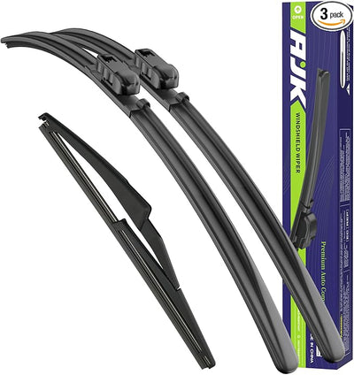 AJK Wiper Blades for Jeep Renegade 2015-2023 | 3-Piece, All Weather, OEM Quality