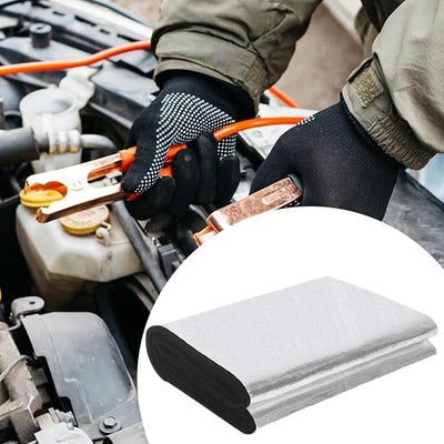 Car Battery Blanket 40.16×7.09 inch Flexible Fireproof Mat | Car Battery Insulation Blanket for Trailer Boat Marine Cold Weather Winter ATV Motorcycle Lawn Mower RV