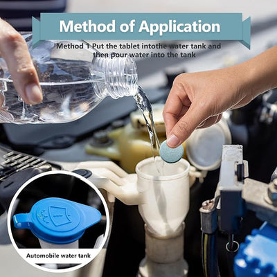 400 Pieces Car windshield washer fluid Concentrated Clean Tablets, Windshield Wiper Fluid (Winter: Use With De-icer or Methanol)