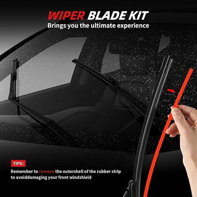 OTUAYAUTO 22"+22" Windshield Wiper Blades Replacement for 2014-2018 Chevy Silverado/GMC Sierra 1500 2500 3500HD All-Weather Performance, Top Lock Front Window Wiper Blade (Pack of 2)