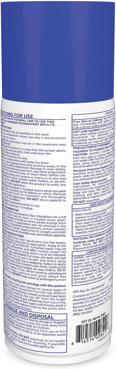 Virbac KNOCKOUT® E.S. Area Treatment Carpet Spray, Kills Fleas, Flea Eggs, Flea Larvae, and Prevents Infestations, 16 oz