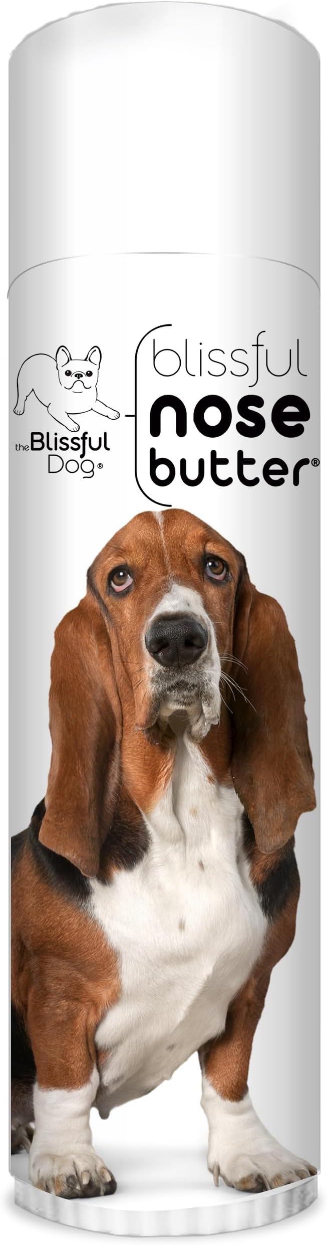 Basset Hound Nose Butter for Dry, Cracked Skin, Lick-Safe Dog Nose Balm with Moisturizing Shea Butter, Almond, Olive, and Essential Oils, Pet Supplies, Uncented, 0.50 oz.