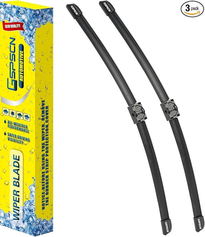 GSPSCN 2 Wipers For BMW4 3-Series 4-Door E90 E91 /325i 325xi 330i 330xi 2006 ，328xi 2008-2007，328i 335i M3 2009-2007 Original Windshield Wiper Blades Set 24"+19"(Set of 2)