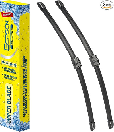 GSPSCN 2 Wipers For BMW4 3-Series 4-Door E90 E91 /325i 325xi 330i 330xi 2006 ，328xi 2008-2007，328i 335i M3 2009-2007 Original Windshield Wiper Blades Set 24"+19"(Set of 2)