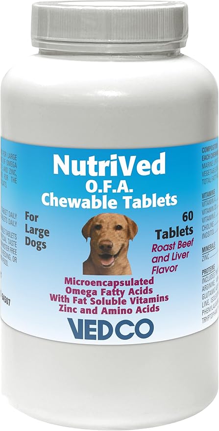60 Count Nutrived O.F.A. Chewable Tablets for Large Dogs
