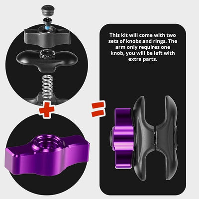 Tackform LINK Vent Phone Mount Compatible with 2016-2023 Toyota Tacoma and 2014-2021 Toyota Tundra | Aluminum | Zero Slip, Anti-Scratch | Universal Holder Compatible with iPhone, Galaxy, More | Purple