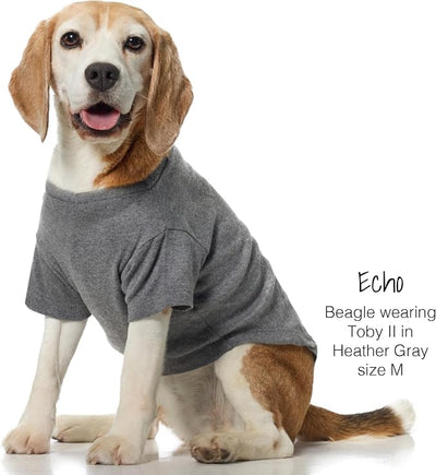 Pet Passion Toby II - The Perfect Tee, 3 Pack Short Sleeve Pet T-Shirt 100% Organic Cotton Tees Clothes for Small, Medium, Large Dogs, Gray Ombre, X-Large (55-80 lbs)