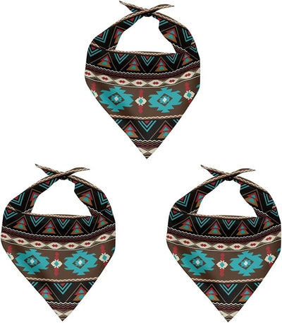 KEIAHUAN African Tribal Aztec Dog Bandanas Holiday Triangle Dog Kerchief Bandana Adjustable Pet Bibs Adjustable Reversible Pet Costume Accessories for Small Medium Large Dogs