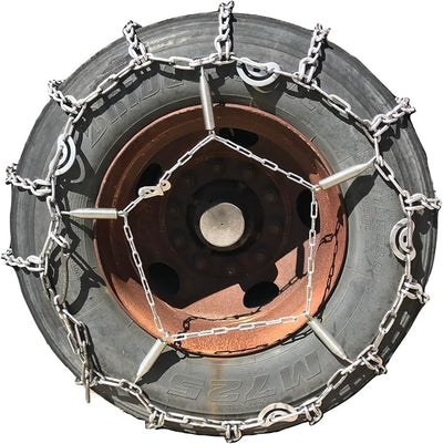 TireChain.com Heavy Duty Spring Tire Chain Tensioners 6303 – Adjusters for Trucks, Skid Steers, Tractors, 33–48 Inch Tires, Pair