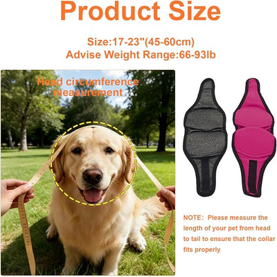 Dog Ear Muffs for Noise Protection (Red, Large) | Adjustable, Elastic, Waterproof, Soft and Breathable, Relieve Anxiety, Reduce Distractions, Security Assurance