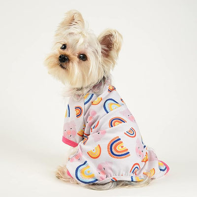 Dog Pajamas Pjs Soft Stretchy Dog Clothes for Small Dogs Girl Boy Medium Size Dogs Spring Summer Puppy Clothes Doggie Onesies Cat Pet Jammies Outfit