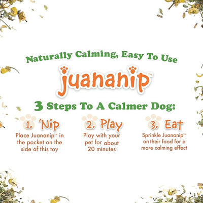 Doggijuana Juananip™ Refill Jar | Hand Harvested Organic Ground Catnip for Dogs | Naturally Calming for Anxiety, Stress | Grown in The USA (Passionflower & Chamomile)
