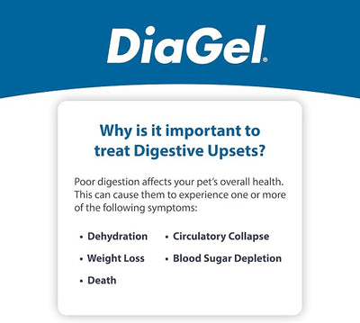 DiaGel for Small Dogs (1-30 lbs.) - Orally Administered Gel for Occasional Loose Stools and Digestive Upset - Natural Pet Products - Van Beek Natural Science