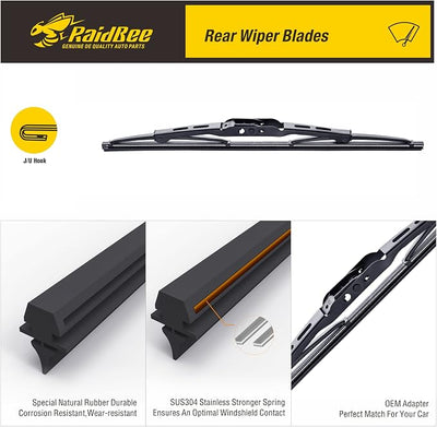 Rear Wiper Blade, 13 inch Replacement for Chevrolet Suburban 1963-1966,2015-2020 Back Windshield Wipers(13-N)
