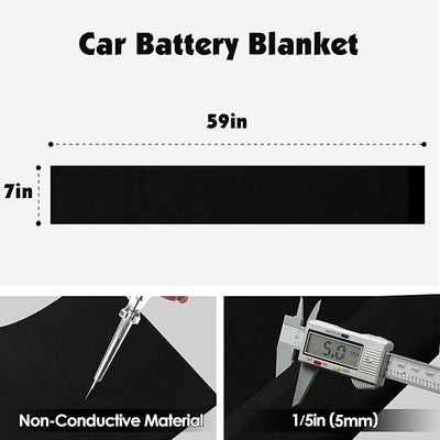 Car Battery Insulation Blanket | Self-adhesive car battery thermal wrap & insulation kit, extreme-temp-resistant, fits universal vehicle batteries