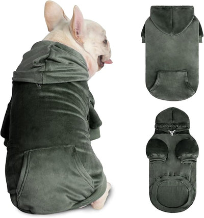 PAWCHIE Dog Hoodie, Premium Dog Sweater for Small Medium and Large Dogs, Tie Dye Pet Cloth with Leash Hole,Puppy Sweatshirt, Pet Outfit, Cat Apparel, Green S