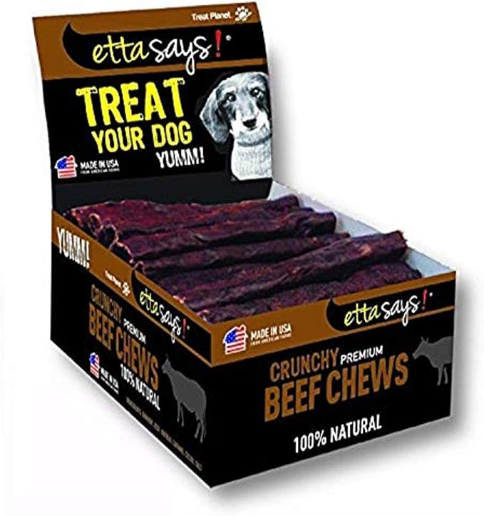 Premium Beef 4.5 Inch Chews - All Natural, Grain Free Dog Treat, Chew, Limited Ingredients, Usa Made