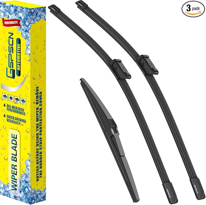 GSPSCN 3 Wipers Replacement for Lexus RX350L RX450hL 2022 2021 2020 2019 2018 Original Equipment Windshield Wiper Blades 26"+21"+12" (set of 3) Top Lock