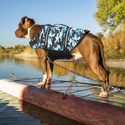 Doglay Dog Life Jacket with Rescue Handle, Dog Life Vest for Swimming Boating, Adjustable Reflective Puppy Swim Vest with Superior Buoyancy for Small Medium Large Dogs