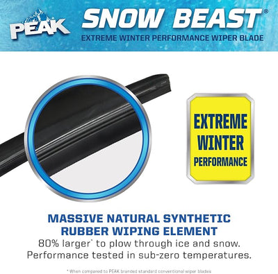 PEAK Snow Beast Winter Windshield Wiper Blade, 17-inch