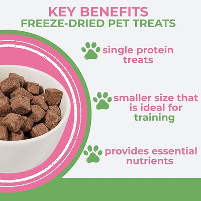 Momentum Carnivore Nutrition Freeze-Dried Chicken Training Bites – Two Ingredients-Chicken Gizzard and Heart, All-Natural Dog Treats –Made in USA – Perfect for Training & Rewards- 2.5 oz Bag