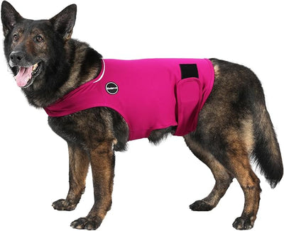 Dog Anxiety Jacket, Skin-Friendly Dog Calming Shirt - Dog Coat for Thunder, Fireworks, Vet Visits and Separation - Keep Pet Calm Without Medicine & Training, Anti Anxiety, Rose, X-Large