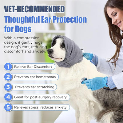 Dog Calming Hoodie, Reducing Noise Wrap, Dog Ear Muffs Noise Protection