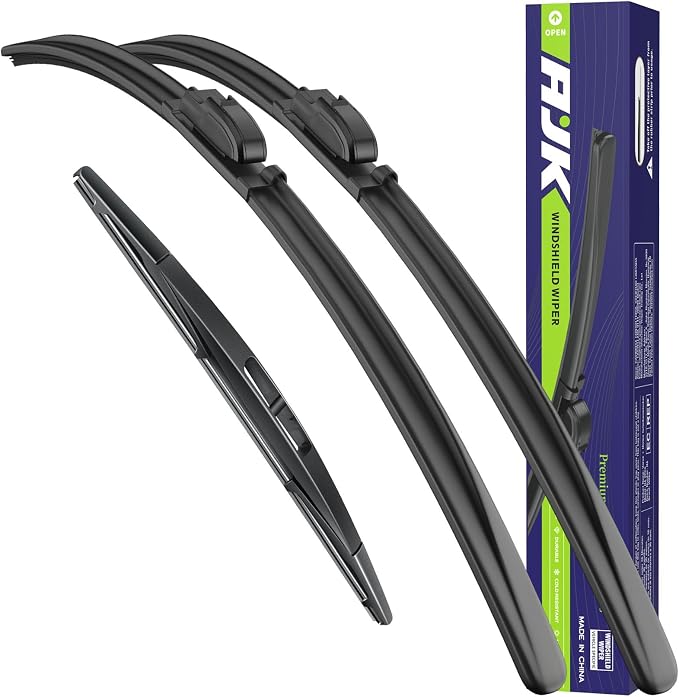 AJK Front Windshield Wipers for Lincoln Navigator 2009-2016 (22"+22"+16") | All-Weather OEM Quality Automotive Replacement Wiper Blades for My Car-Front and Rear Windows