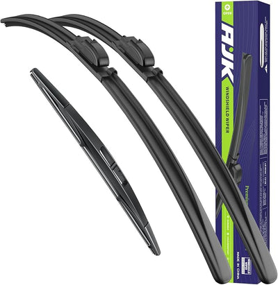 AJK Front Windshield Wipers for Lincoln Navigator 2009-2016 (22"+22"+16") | All-Weather OEM Quality Automotive Replacement Wiper Blades for My Car-Front and Rear Windows