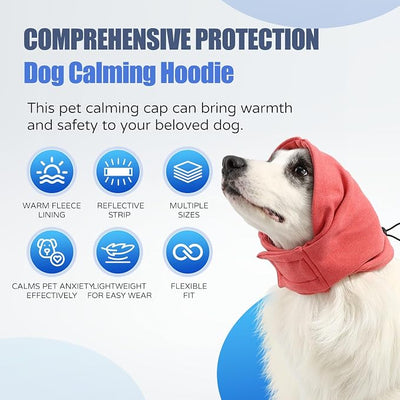 Dog Calming Hoodie, Reducing Noise Wrap, Dog Ear Muffs Noise Protection
