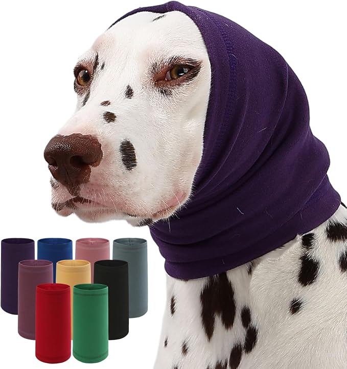 Dog Calming Hoodie Quiet Head Cover Sleeves Anxiety Relief/Noise Protection - Grooming - Thunder - Fireworks