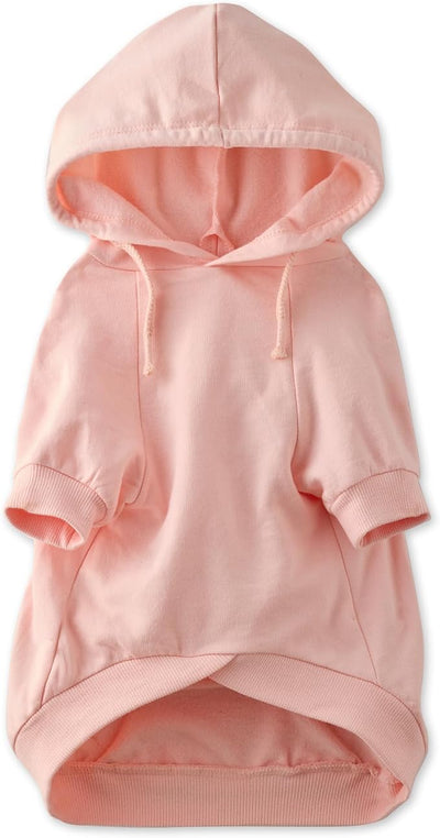 Pet Passion Rocky – The Original Lightweight Hooded Tee 100% Organic Cotton Dog Hoodie Pet Coat Sweater for All Sized Dogs, Original Pink, XX-Small (4-7 lbs)