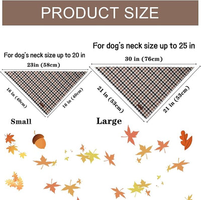 Unique style paws Dog Bandana, 1PC Washable Square Fall Dog Scarfs for Small Medium Large Dogs Adjustable Dogs Bib Scarfs for Girl or Boy Dogs