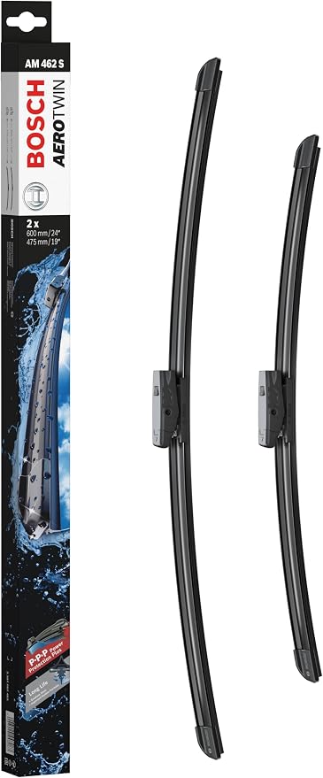 BOSCH 3397007462 AeroTwin Wiper Blade Combo Pack - Set of 2 (24" & 19") | Driver and Passenger Side Original Equipment Replacement Blades