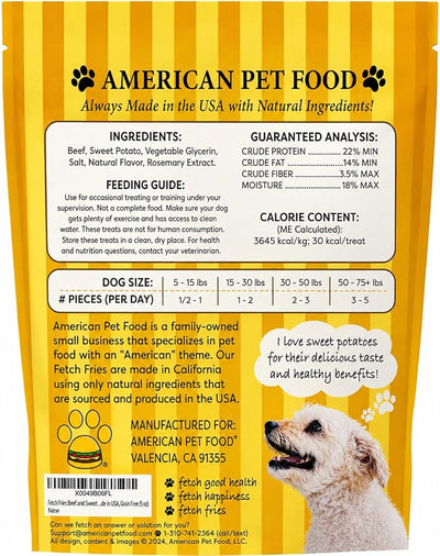 Beef and Sweet Potato Dog Treats, Soft Chicken Jerky for Small and Large Breeds, Naturally Healthy, Made in The USA (5 oz)