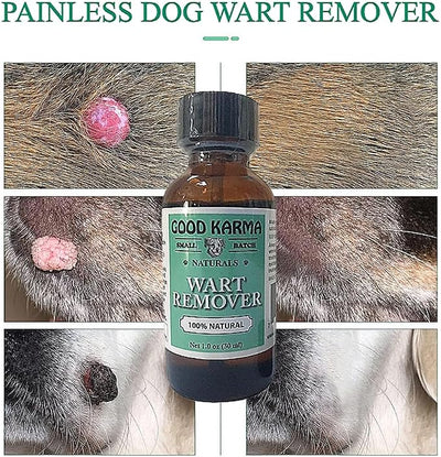 Dog Wart Remover (30ml) All Natural Painless Dog Warts Removal Treatment Skin Tag & Wart Remover for Dogs 1oz