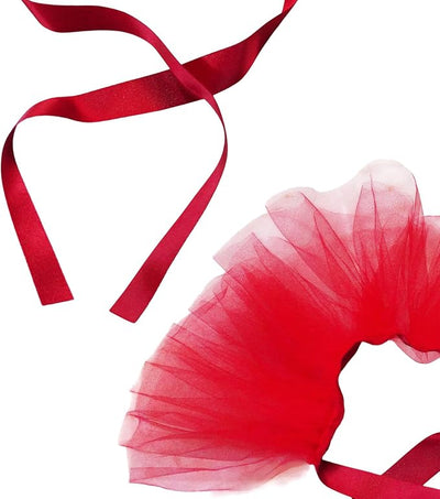 Dog Tutu Tulle Dress for Dogs Small Large Medium Puppy Dress Ballerina Costume Skirt for Holiday Puppy Cats Bunny Pet Outfit 4th of July Party Photo Prop Supplies (Red, Small)