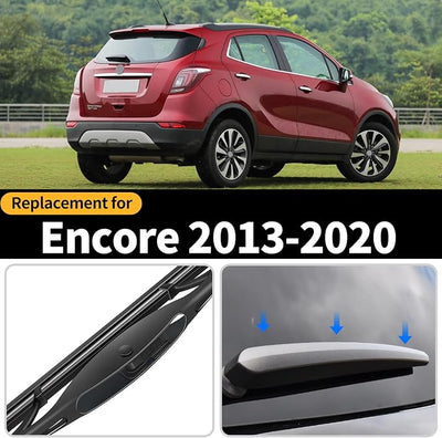 Rear Windshield Wiper Blade and Arm for Buick Encore 2013-2020 | OEM Replacement Back Wipers Arm Blade Quiet and Streak-Free Assembly All-season Automotive Parts Accessories