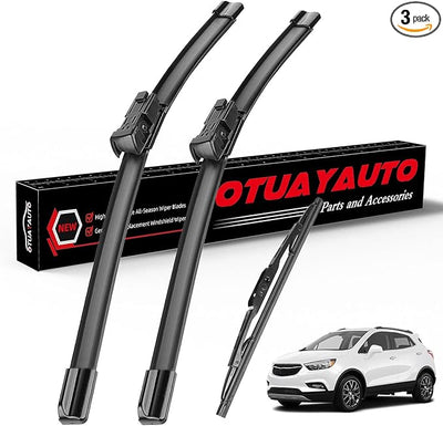 OTUAYAUTO 26"+14"+10" Windshield Wipers - Replacement for Chevrolet Trax 2015-2023, Buick Encore 2013-2022, Opel Mokka 2012-2020 Rear and Front Wiper Blades Top Lock (Pack of 3)