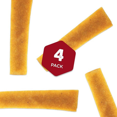 Best Bully Sticks Yak Cheese Himalayan Dog Chews - Large 4 Count (Pack of 1) - Natural, Lactose Free Cheese, Odor-Free, Long-Lasting Snack