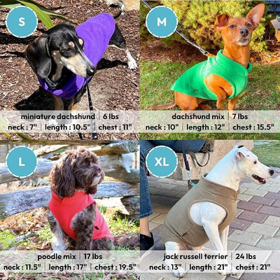 Gooby - Fleece Vest, Small Dog Pullover Fleece Jacket with Leash Ring, Deep Blue, Small