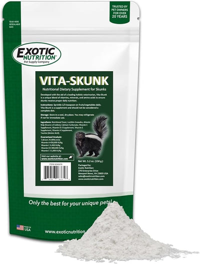 Vita-Skunk (5.2 oz.) - Nutritional Dietary Supplement - Made with Essential Vitamins, Minerals & Amino Acids - for Pet Skunks