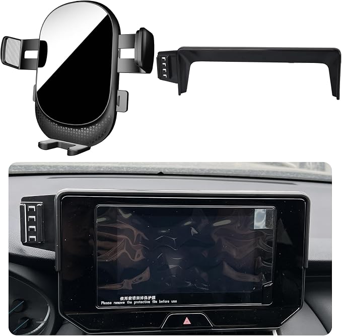 Car Phone Holder for Toyota Venza 2021-2023 (8" Screen) - Compatible with iPhone 14/14 Plus/14 Pro/14 Pro Max & More - 360 Rotatable, One-Button Release, Fits Thick Cases