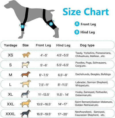 Knee Brace for Dogs ACL with Side Stabilizers,Knee Cap Dislocation, Arthritis - Keeps The Joint Warm and Stable - Extra Support - Reduces Pain and Inflammation - 7Sizes（XXL）