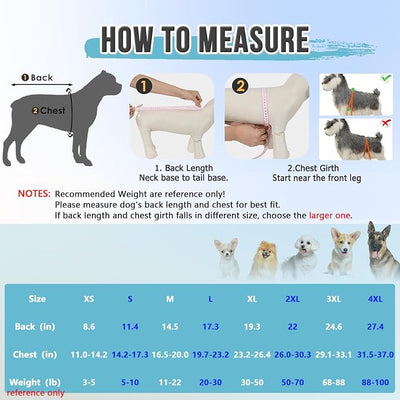 Lukovee Recovery Suit for Dogs, Zipper On Dog Surgery Suit for Female Male Dog, Onesies Bodysuit Prevent Licking Spay Abdominal Wounds Bandages E-Collar Alternative (Pink, L)
