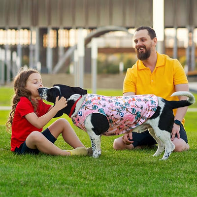 Dog Hawaiian Shirts,Wettable Water, Instant Cooling, Air-mesh Fabric Dog UV Shirt,Quick Dry Sun T-Shirt for Small Medium Large,2Pack.