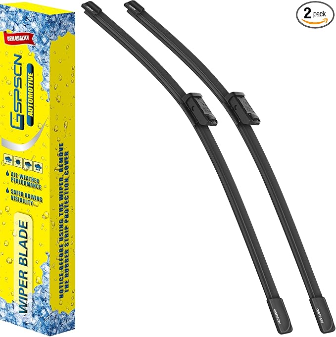 GSPSCN 2 Wipers For GMC Sierra 19-15，Yukon 2024-2021 /Chevy Silverado series 2019-2014，Suburban Tahoe 24-21 /Cadillac Escalade 24-21，Original Equipment Windshield Wiper Blades 22"+22"