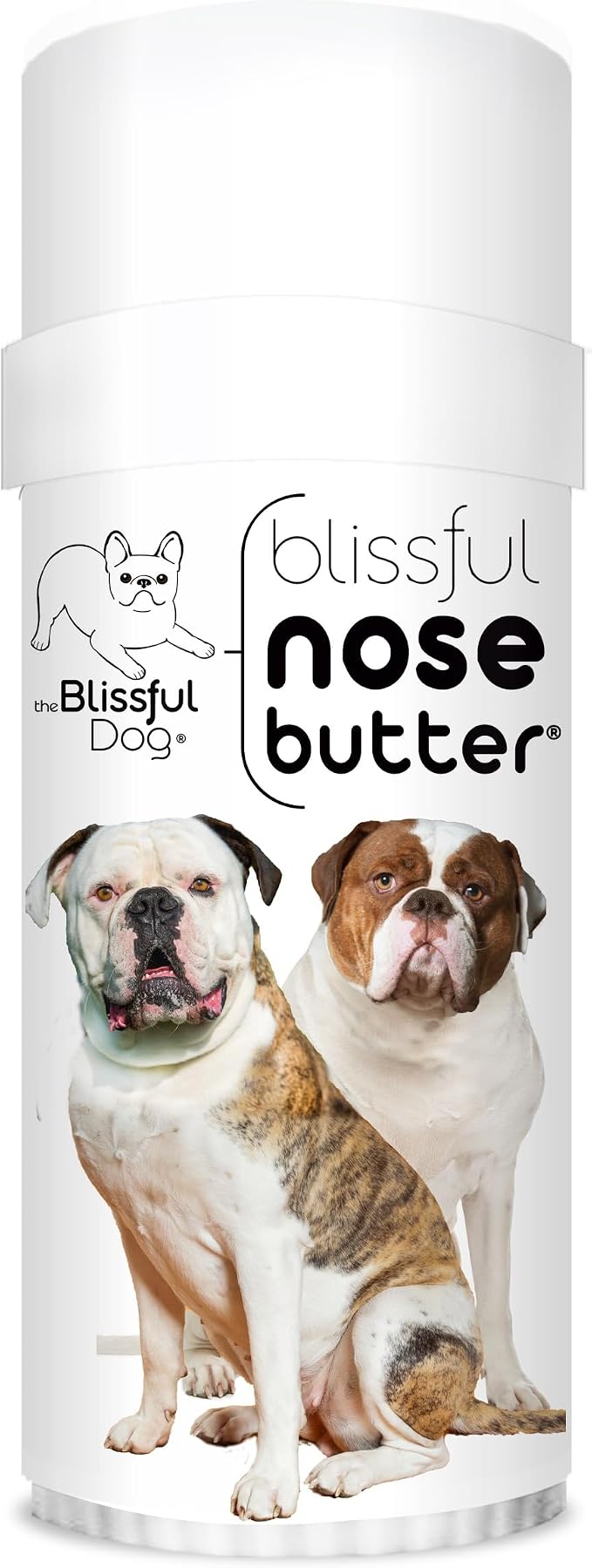 American Bulldog Nose Butter, Versatile Dog Nose Balm for Dry Nose, Handcrafted Nose Moisturizer, Easy-to-Apply Dog Essentials, Unscented, 2.25 oz.